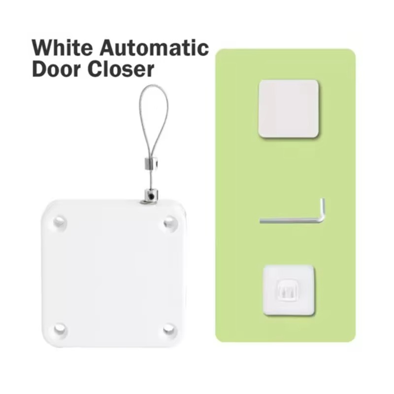 BowLift | Automatic Punch-Free Door Closer with 1lb Force for Wooden and Sliding Doors