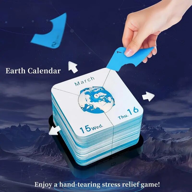 BowLift | 3D Earth Wanderer Calendar Memo Pad