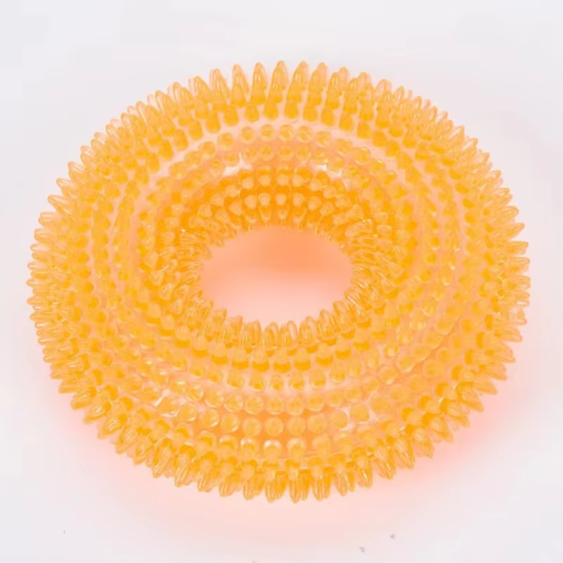 BowLift | Durable Interactive Squeaky Dog Training Ring - TPR Rubber Teeth Cleaner