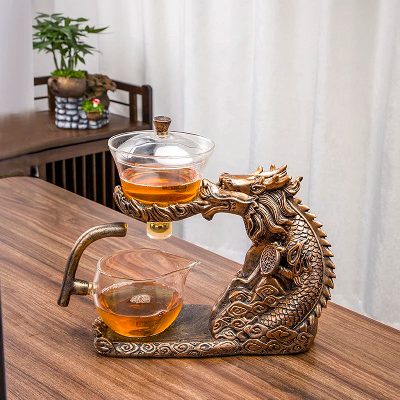BowLift | Magnetic Flow Kungfu Turtle Dragon Teapot Infuser