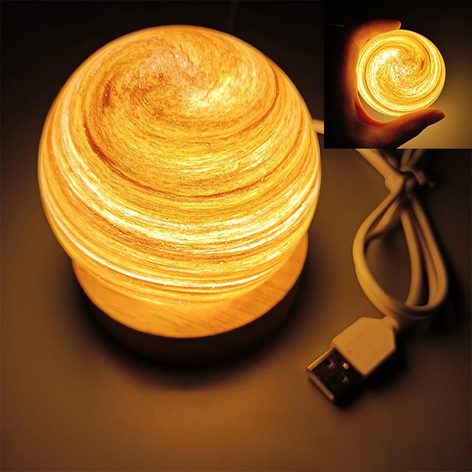 BowLift | 3D Crystal Planets Atmosphere Night Lamp