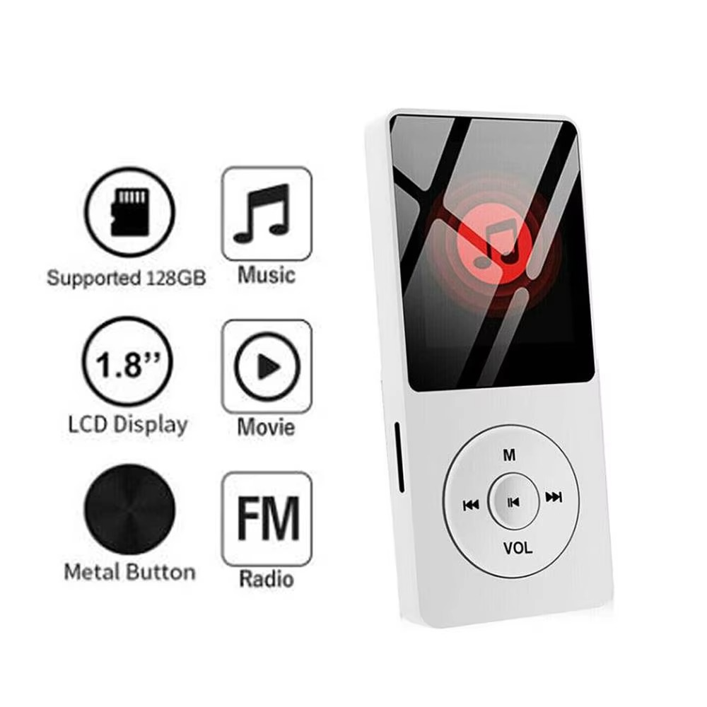 BowLift | High-Fidelity Portable Bluetooth MP3/MP4 Player with 1.8" Screen and Multi-Function Capability