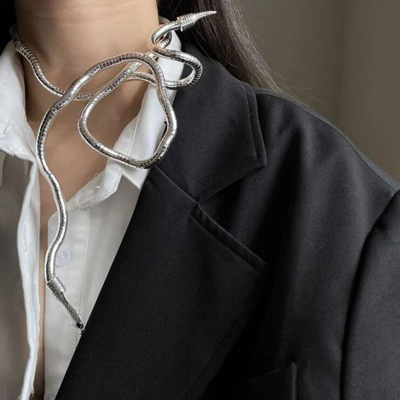 BowLift | Snake Wrap Bold Dual Necklace