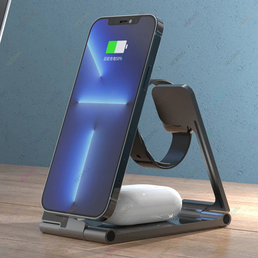BowLift | 3 in 1 Foldable Magsafe Wireless Charger