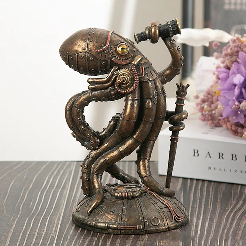 BowLift | Steampunk Octopus Mechanical Traveler Figurines Home Decors