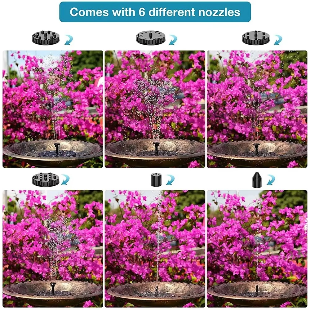 BowLift | Solar Powered Water Fountain Pump for Bird Baths, Ponds, and Garden Decoration