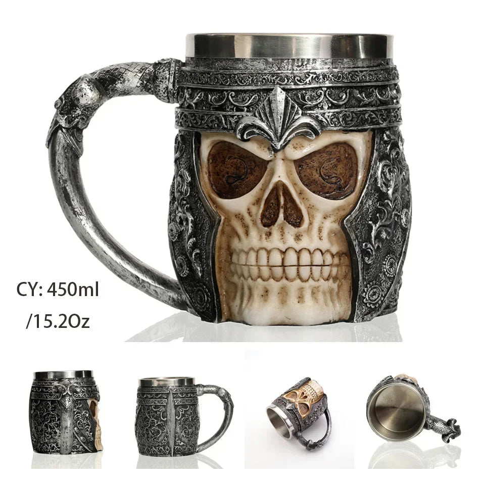 BowLift | Medieval Dragon Resin Stainless Steel Mug as Coffee Mug or Tea Mug