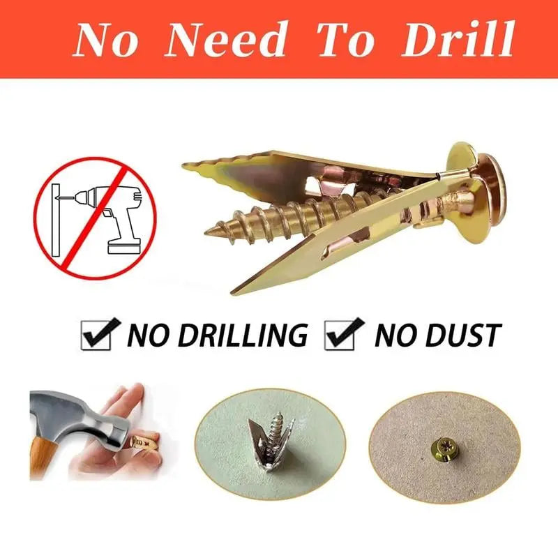 BowLift | Self-drilling drywall anchors with screws – No pre-drilling, maximum load capacity