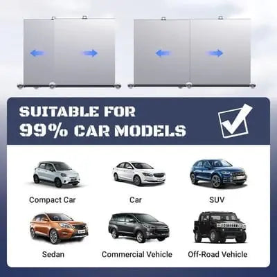 BowLift | Self-retracting sunshade for the car – With heat shield & quick cooling function