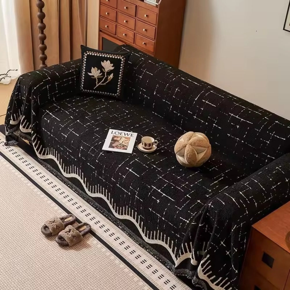 BowLift | Serene Horizon Lines Sofa Cover