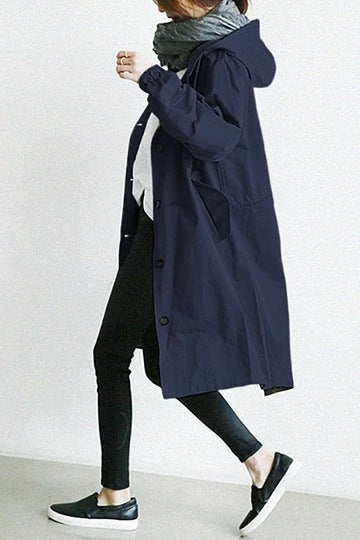 BowLift | Water and windproof women's trench coat with hood