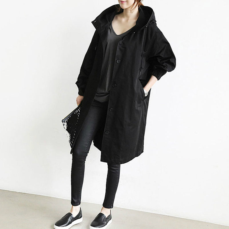 BowLift | Water and windproof women's trench coat with hood