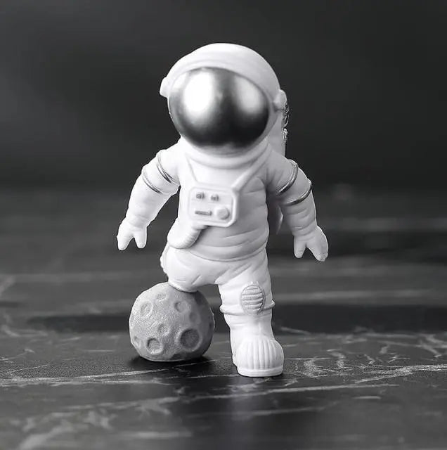 BowLift | Resin Astronaut Figure Statue Space Traveler Sculpture Educational Toy Desk Decoration Astronaut Model For Children Gift