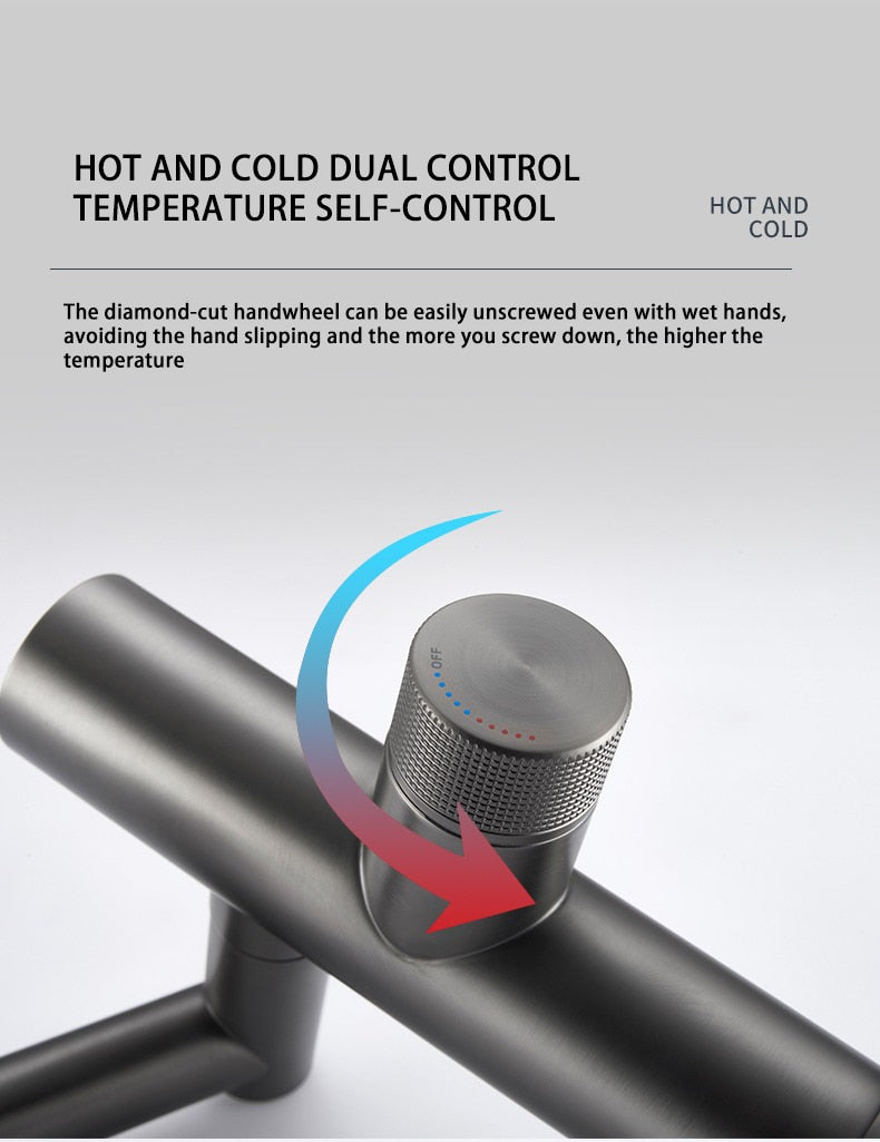 BowLift | Hydroelectric Rotating Modern Smart Waterfall Faucet