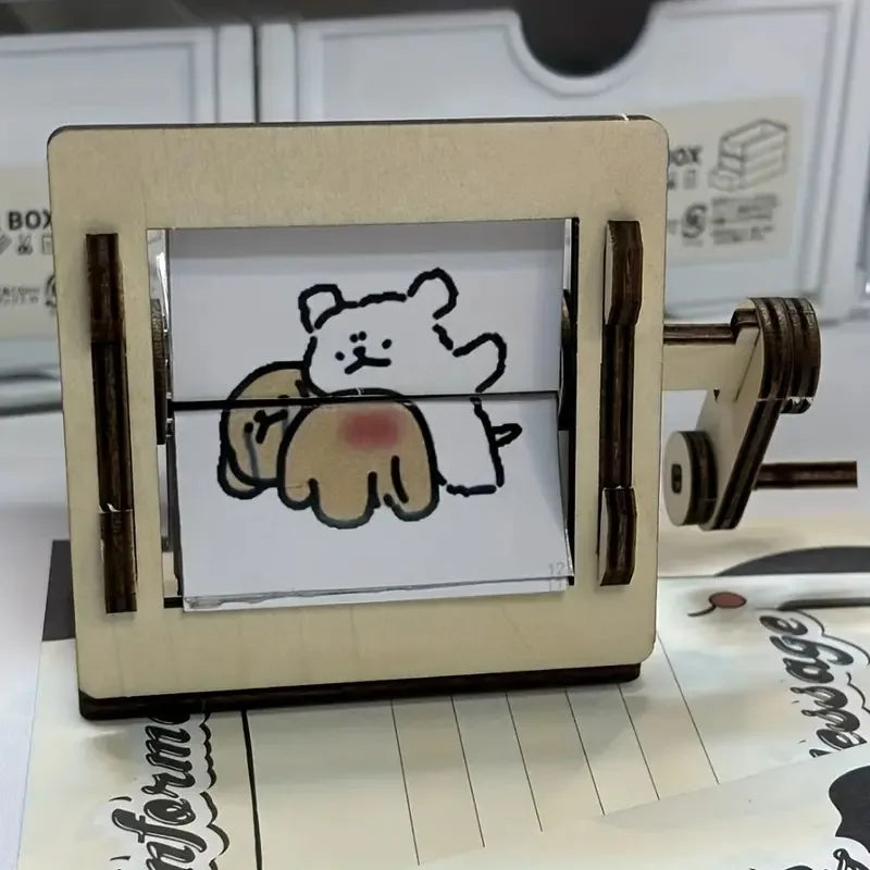 BowLift | DIY Wooden Hand-Cranked Animation Machine Desktop Decor Kit