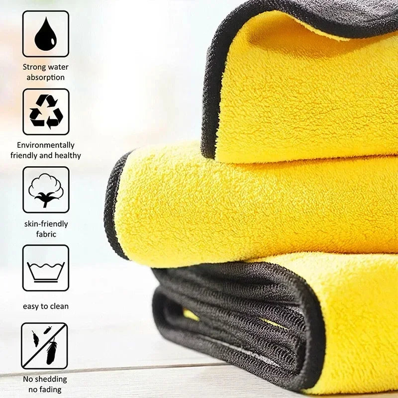 BowLift | ShinePro Microfiber Cleaning Cloth | Double Sided | Absorbent & Fast Drying | For All Surfaces
