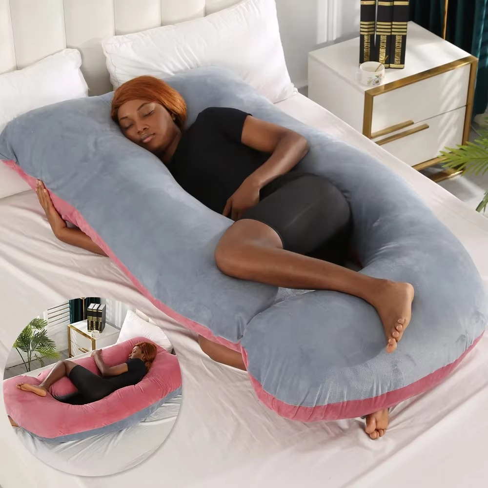 BowLift | J-Shaped Maternity Support Pillow for Side Sleeping and Breastfeeding