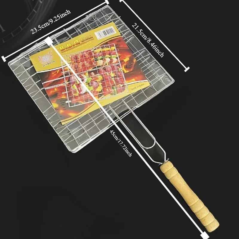 BowLift | Grillaro BBQ Basket | Foldable & Non-Stick | Stainless Steel & Heat Resistant | For Meat & Vegetables