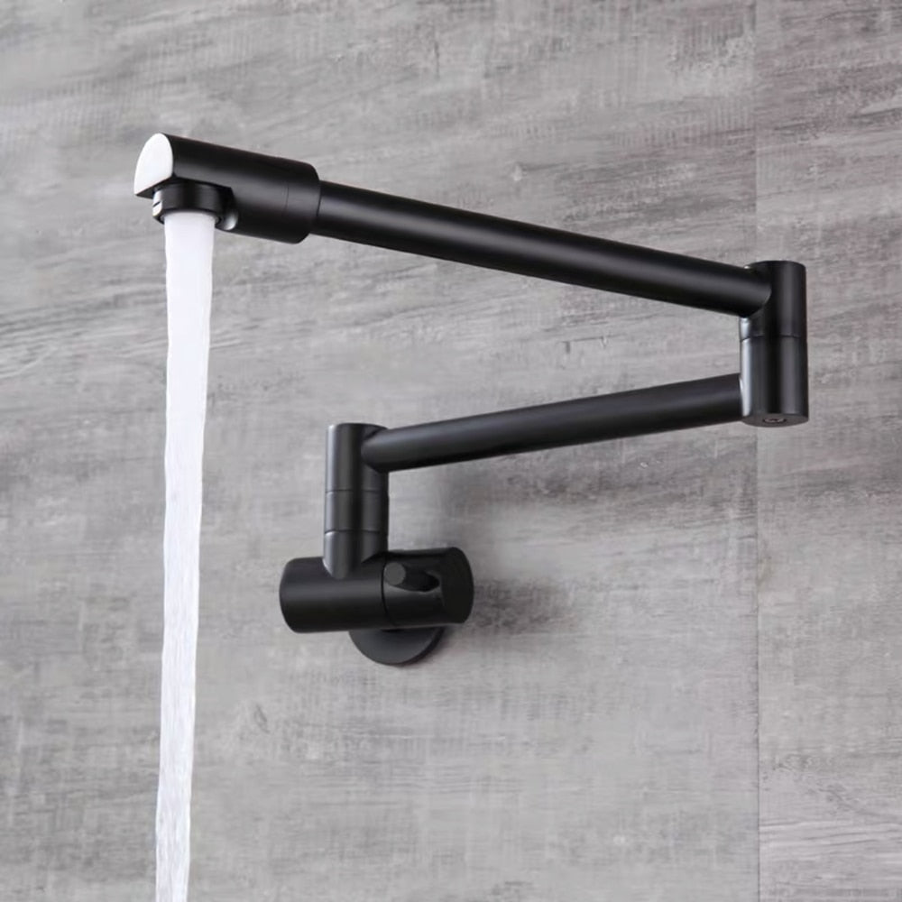 BowLift | Wall-Mounted Folding Chrome Pot Filler Faucet