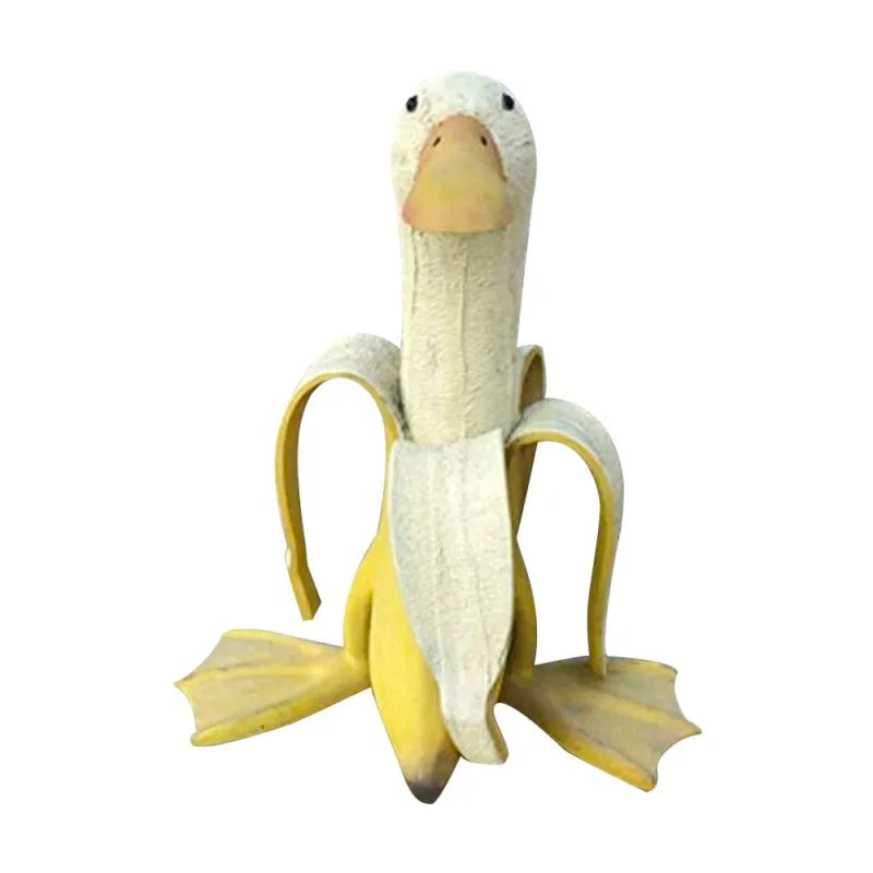 BowLift | BananaDuck Decor Figure – Playful Resin Decoration for Indoors or Outdoors