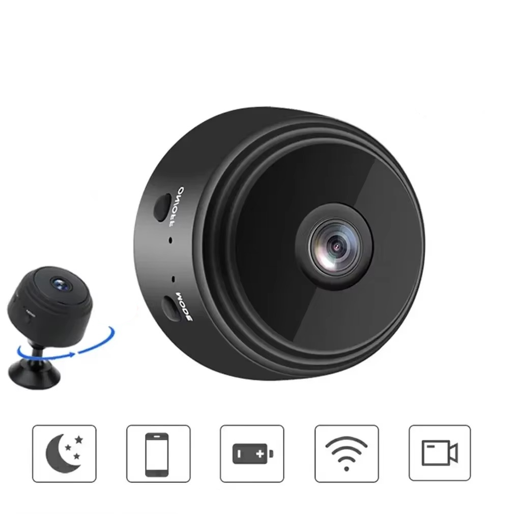 BowLift | Compact HD 720P Wireless Mini Smart Security Camera with Mobile Monitoring