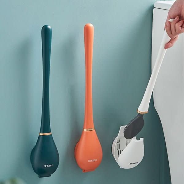 BowLift | Hygienic Silicone Toilet Brush with Wall & Stand Holder