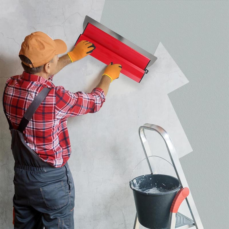 BowLift | 15.4 Inch/40CM Skimming Blade Stainless Steel Drywall Smoothing Spatula Replaceable Blade Tool for Wallboard Plasterboard