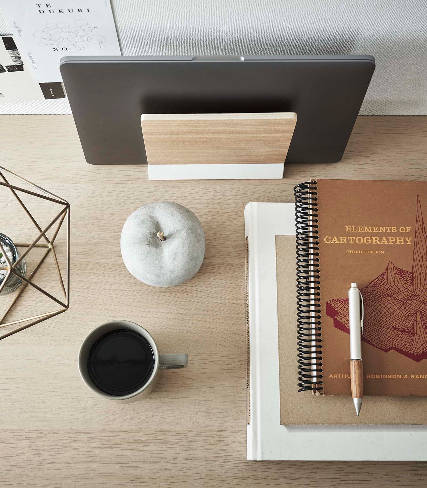 BowLift | Slim Laptop Stand - Steel + Wood