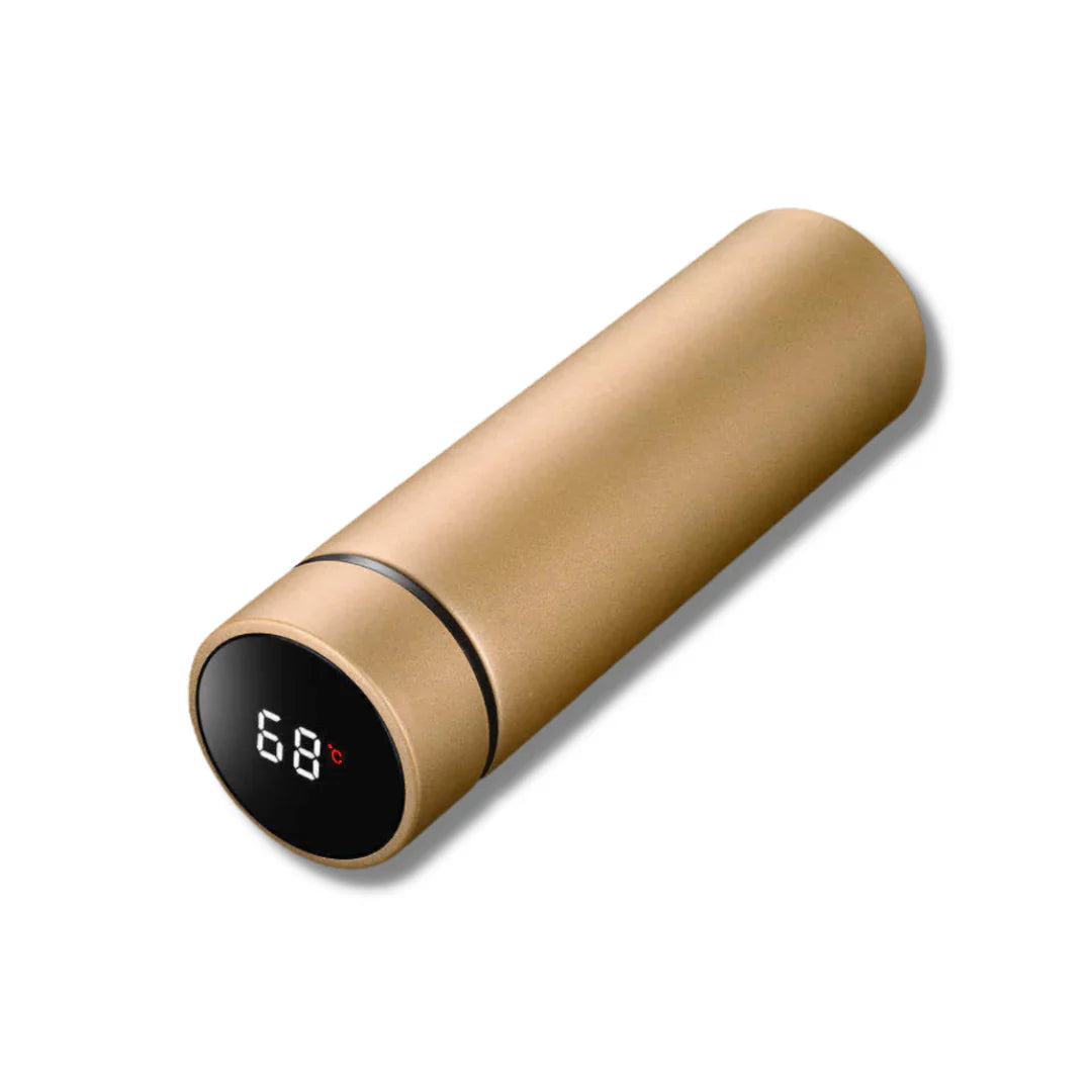 BowLift | Insulated Bottle with Digital Temperature Display – Stainless Steel Travel Mug for Hot and Cold Drinks