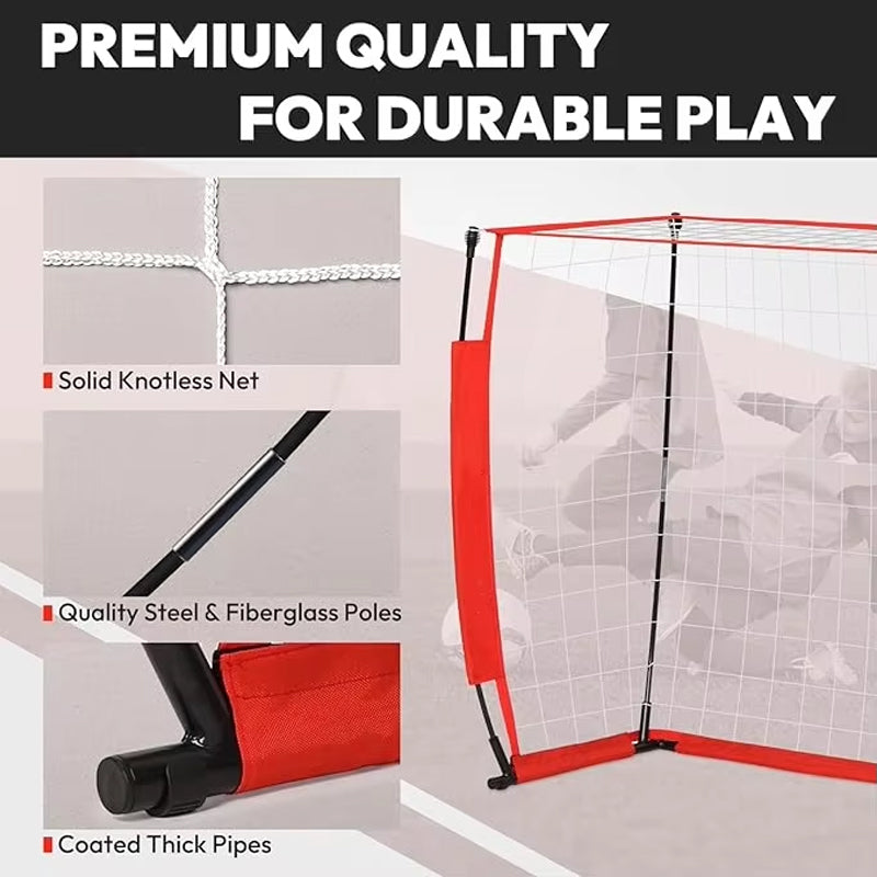 BowLift | 12*6ft Folding Soccer Goal Portable Soccer Goal Net Football Target Training Equipment Soccer Goal Set With Carry Bag