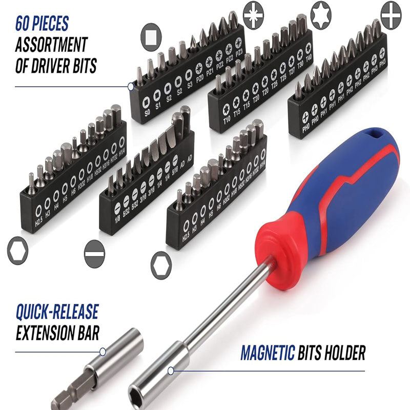 BowLift | 192-Piece Socket Wrenches SAE&Metric 1/2'' 1/4'' 3/8'' Drive Socket Ratchet Wrench Set with Molded Case