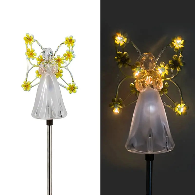 BowLift | Solar-powered angel garden light – Waterproof memorial decoration for outdoor areas!