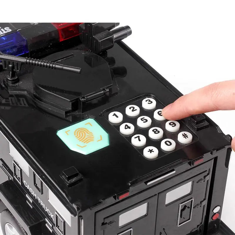 BowLift | Piggy bank in police car design for children