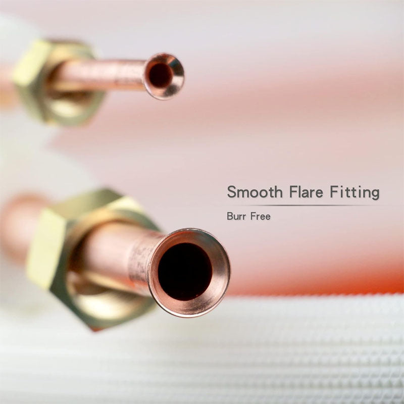 BowLift | 16ft Length Mini Split Line Set 1/4" & 3/8" O.D Copper Pipes Tubing and Triple-Layer Insulation for Mini Split Air Conditioner HVAC or Heat Pump System