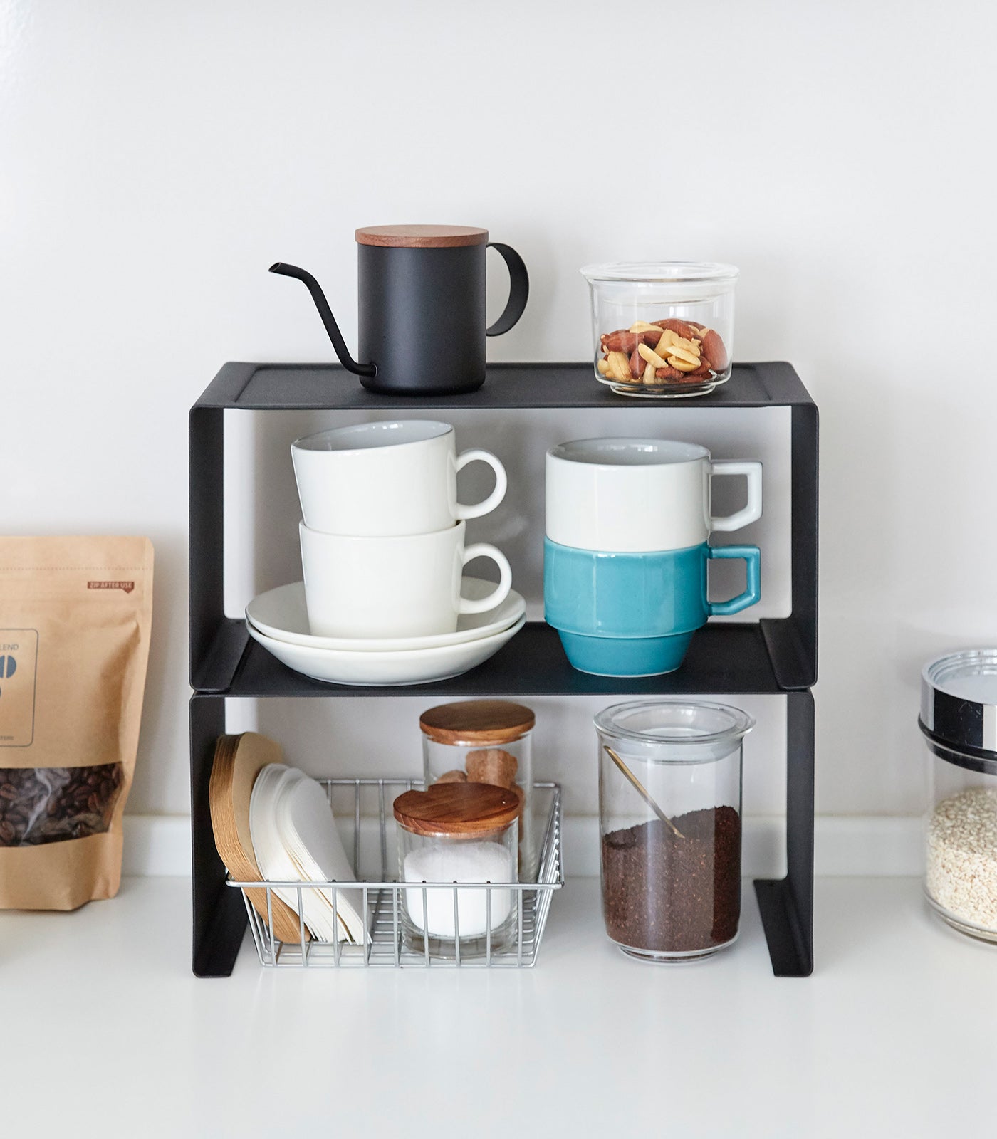 BowLift | Stackable Kitchen Shelf - Two Sizes - Steel