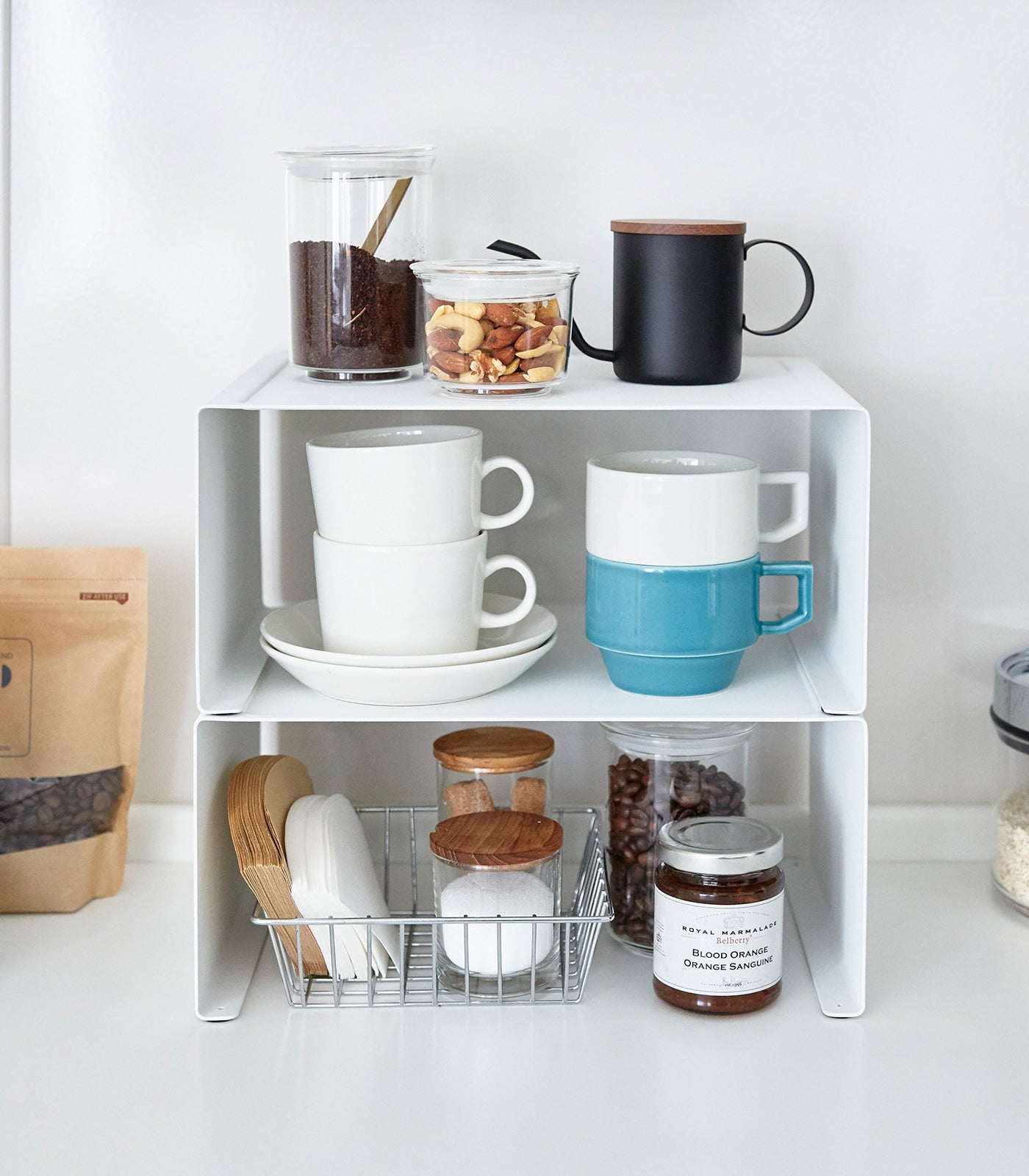BowLift | Stackable Kitchen Shelf - Two Sizes - Steel