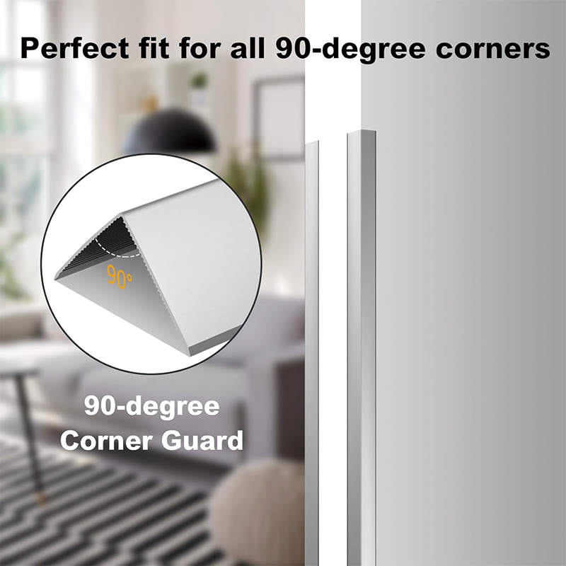 BowLift | 12Pcs Aluminium Alloy Corner Guard Wall Corner Protector,2" x 2" x 48",Wall Corner Protection Decoration 20 Ga/1 mm Thickness