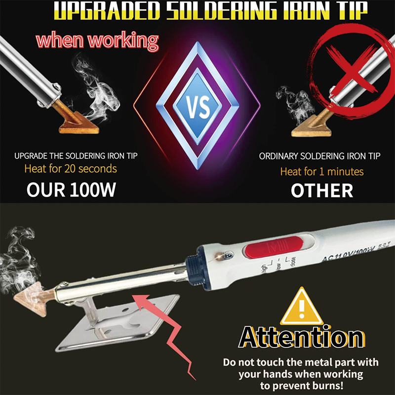 BowLift | 110V/100W Plastic Welding Kit,Plastic Welder Soldering Iron Gun,for Kayak/Toys/Plastic Crack/Electronics Repair