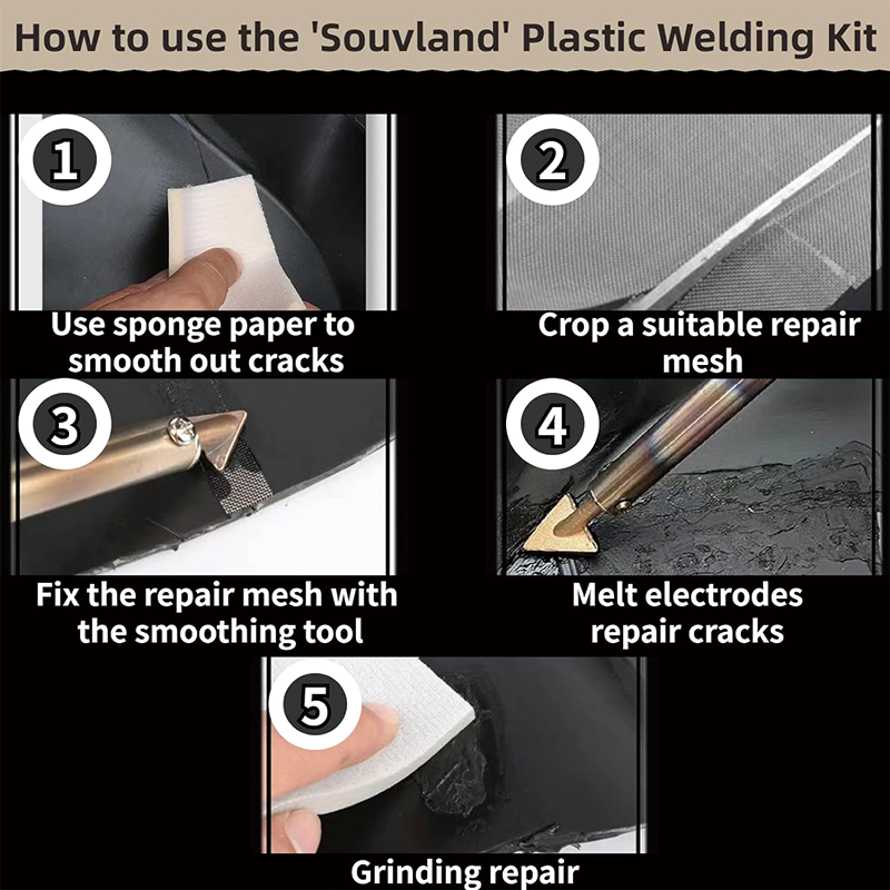 BowLift | 110V/100W Plastic Welding Kit,Plastic Welder Soldering Iron Gun,for Kayak/Toys/Plastic Crack/Electronics Repair