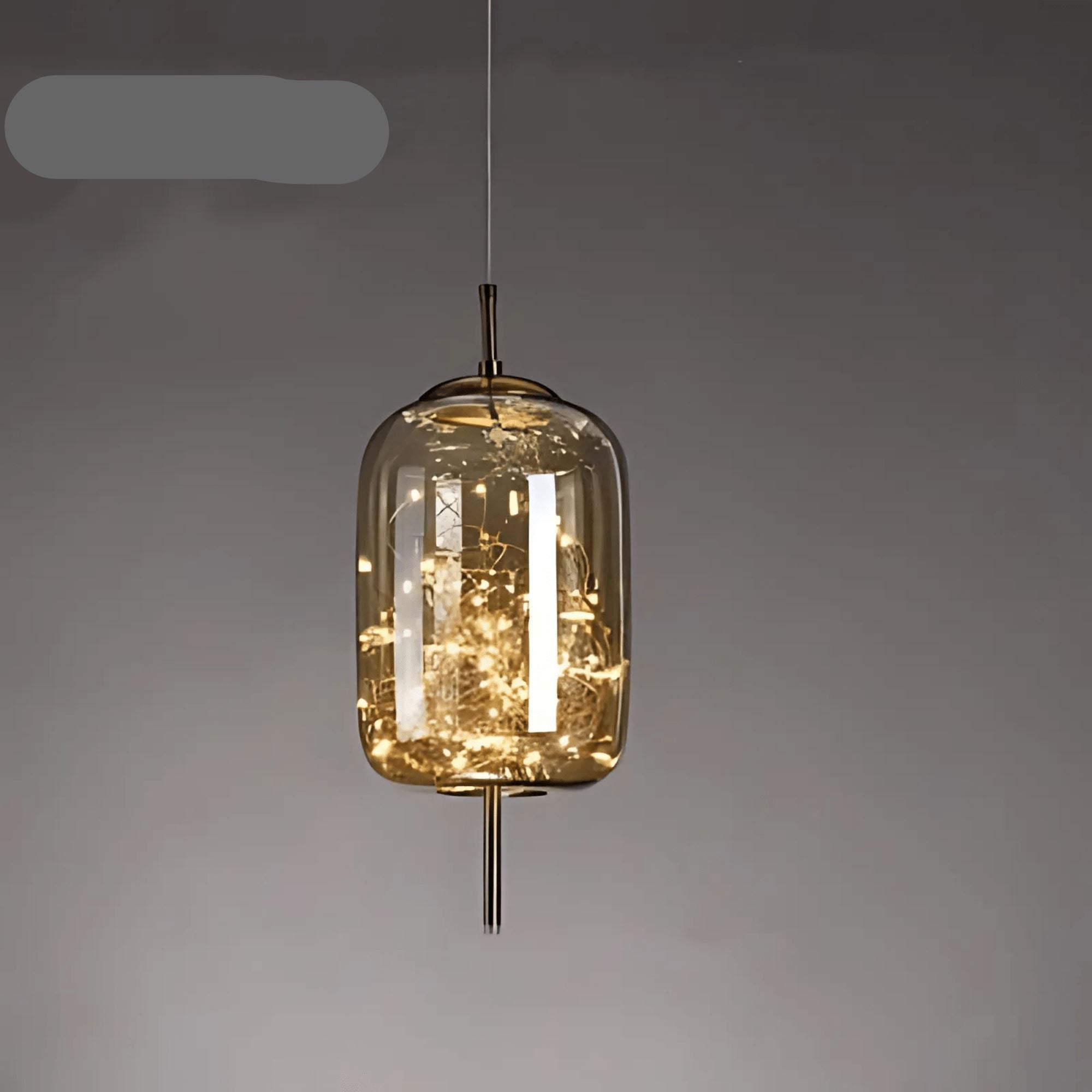 BowLift | Elegant Hanging Lamp with Glass Shade and Fairy Motif