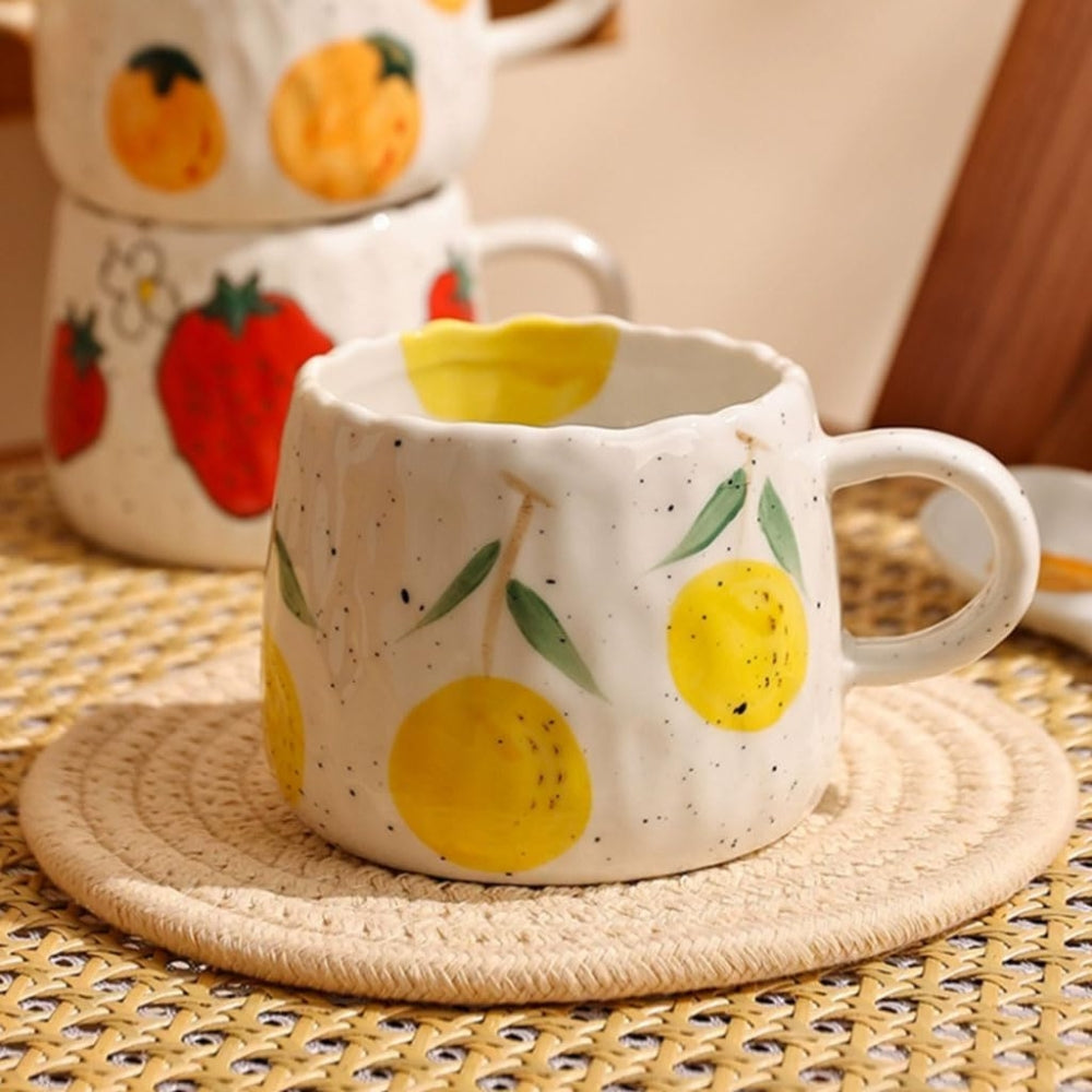 BowLift | Sunny Fruit Ceramic Coffee Mug Collection