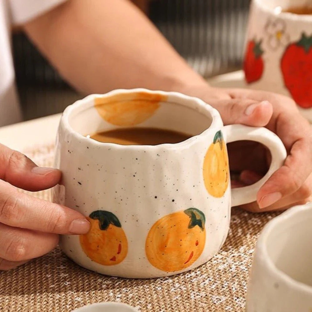 BowLift | Sunny Fruit Ceramic Coffee Mug Collection