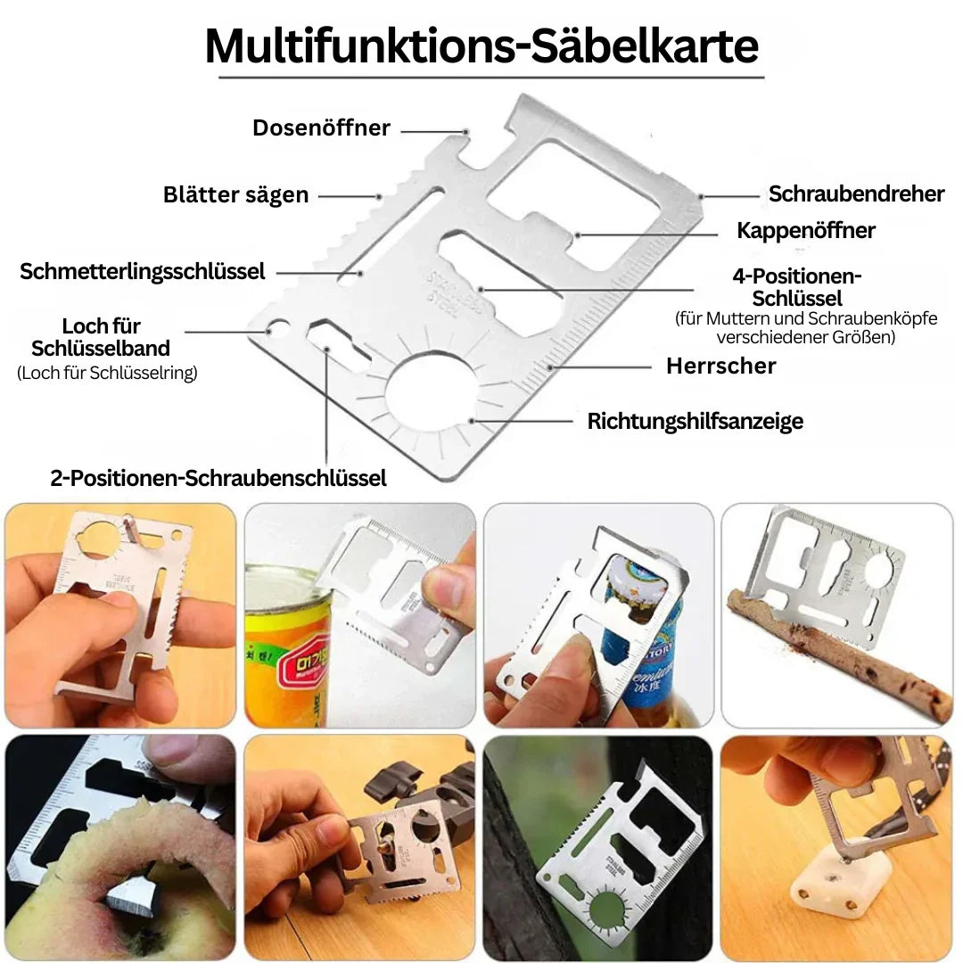 BowLift | 38-in-1 First-Aid and Survival Kit with Flashlight and Compass