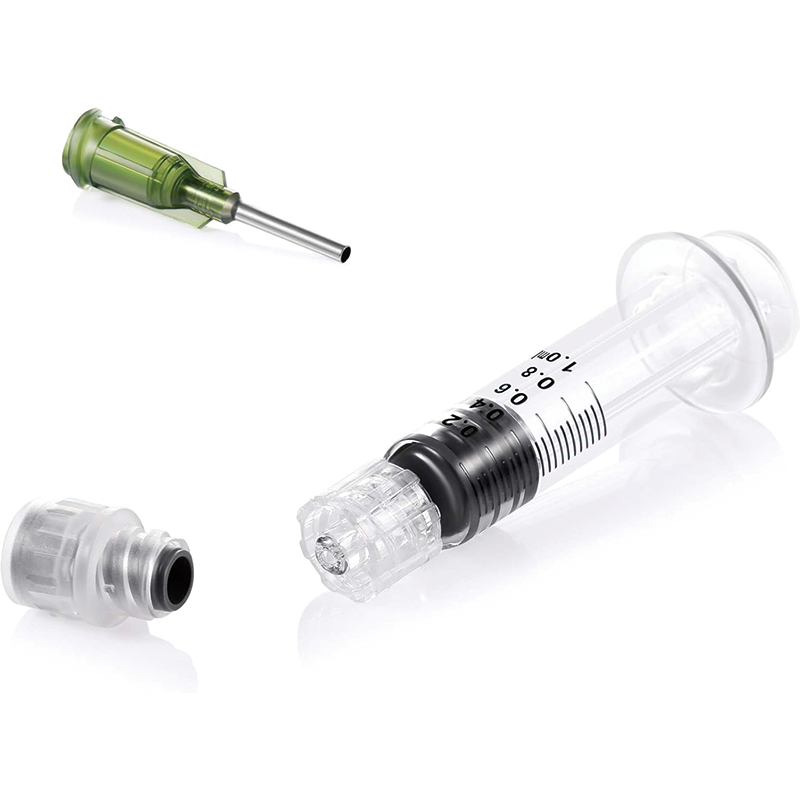 BowLift | 12PCS 1 ml Borosilicate Glass Luer Lock Syringe, Reusable Glass Syringe with 14 Ga Blunt Tip Fill for Art and Craft, Thick Liquid, Oils