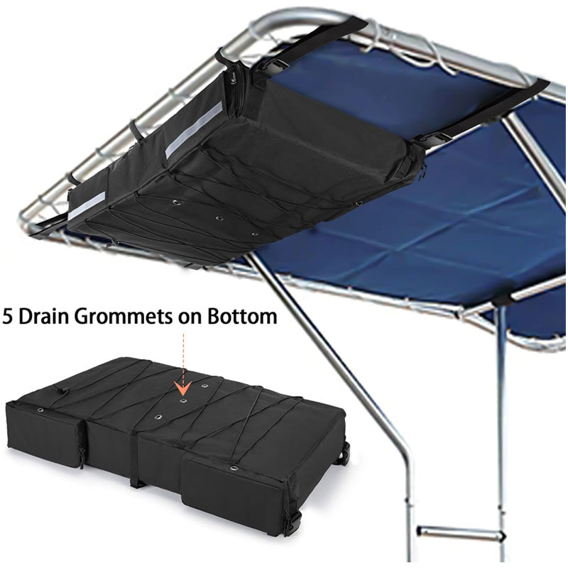 BowLift | Life Jacket Storage Bag, Can Hold 6 Life Jackets, Black Yacht Roof Hanging Bag (Not Including Life Jackets)