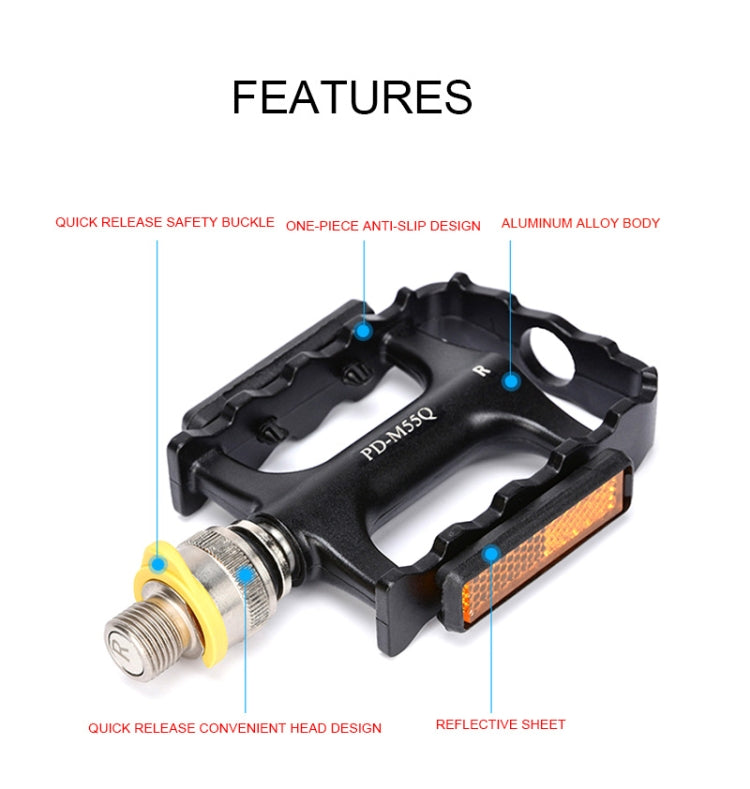 BowLift | PROMEND Quick Release Ultralight Aluminum Alloy Bearing Bike Pedals