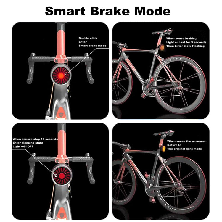 BowLift | Bicycle Smart Sensor Brake Light USB Taillight Warning Light (Titan)