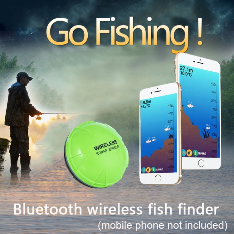 BowLift | Fish Finder Wireless Mobile Phone Sonar Fish Finder APP Underwater Fish Finder Fishing Fishing Accessories (Green)