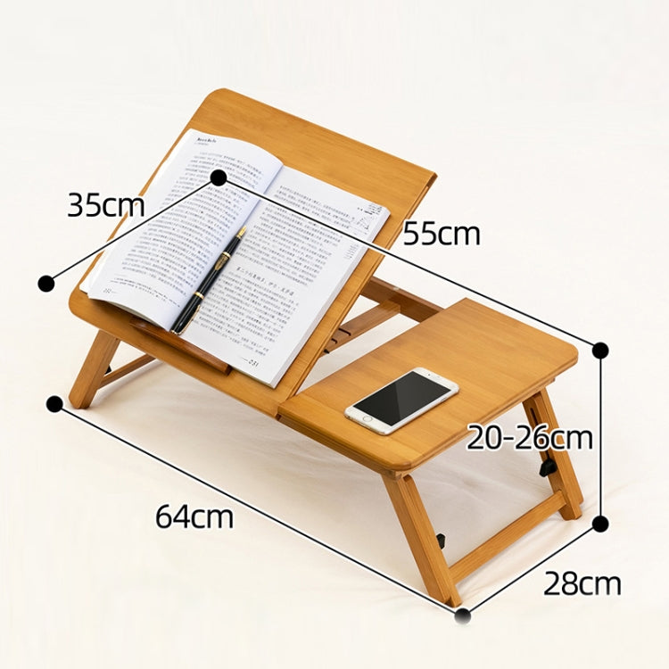 BowLift | 741ZDDNZ Bed Use Foldable Height Adjustable Laptop Table Dorm Desk, Specification: Medium 64cm