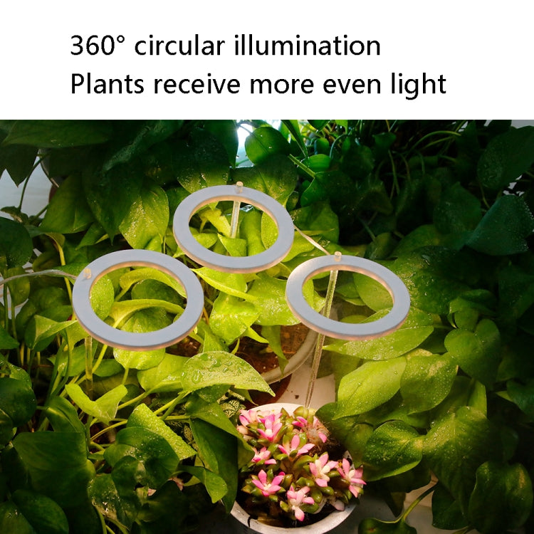 BowLift | LED Plant Growth Lamp Full Spectrum Intelligent Timer Indoor Fill Light Ring Plant Lamp, Power: One Head (Sunshine)